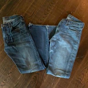GUC 2 pair American Eagle Jeans 32x34 Mens